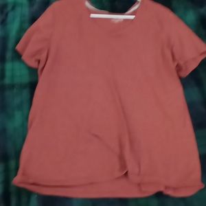 Pumpkin red shirt